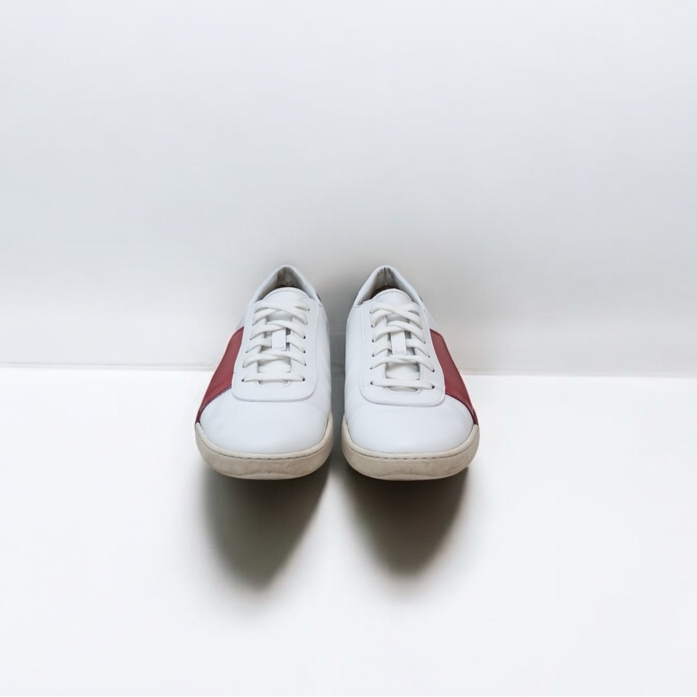 AUTHENTIC PRADA AVENUE SNEAKERS SHOES WHITE + RED SIZE US 7; EU‎ 40 - Picture 2 of 10